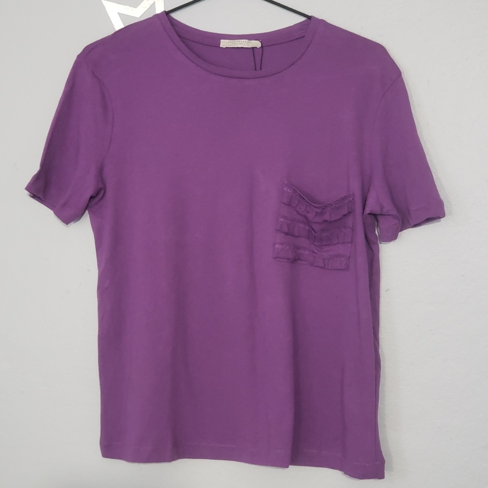 ZARA TRAFALUC Top Purple Size s